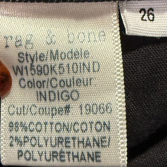 Rag & Bone Dre Low Rise Slim Boyfriend Jean Dark Wash 26 Premium Stretch Quality - Picture 7 of 10